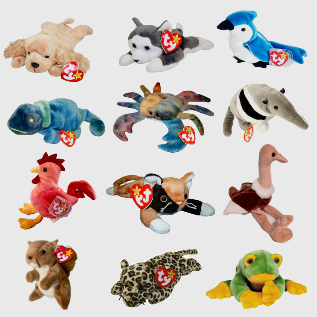 TY Beanie Babies Plush Toy Animals | Set of 5/11/12